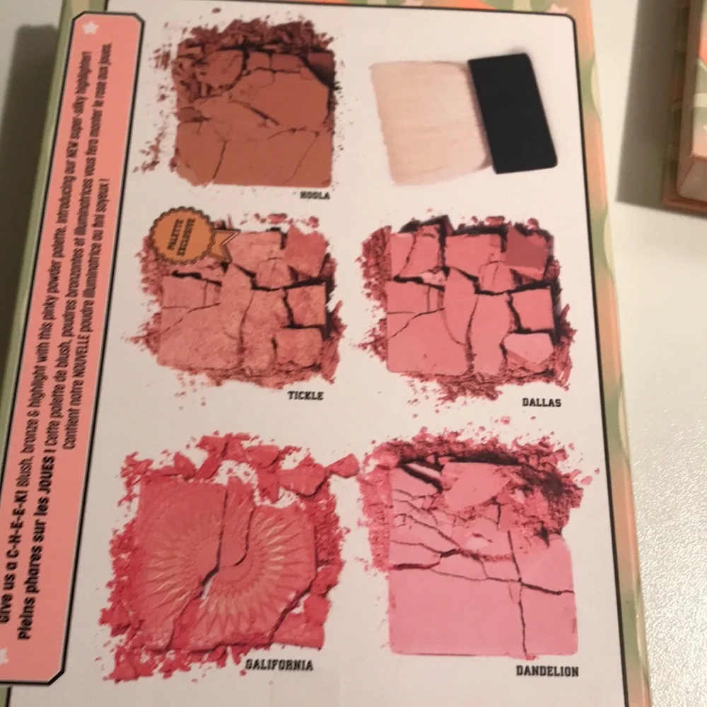 Benefit- Cheekleaders pink squad blush,bronze and highlight palette NEW - Picture 12 of 12